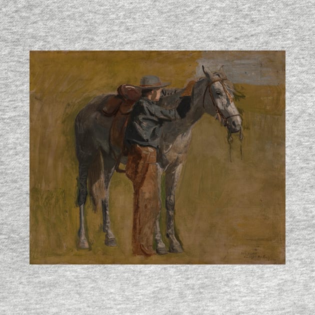 Cowboy - Study for Cowboys in the Badlands by Thomas Eakins by Classic Art Stall